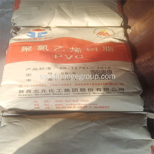 Resina de PVC Shanxi Beiyuan SG8